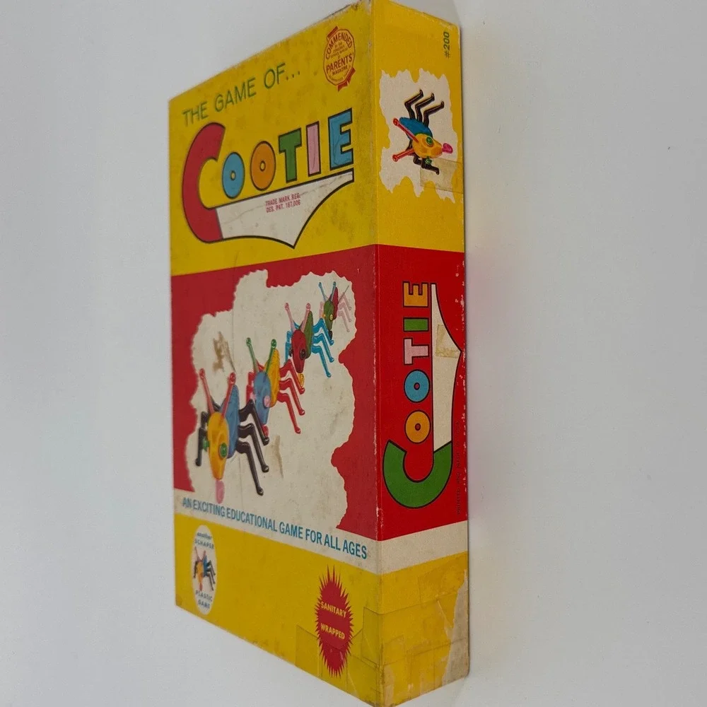 Schaper 1949 Cootie Kids Vintage Board Game Multicolor  Retro Plastic Toy